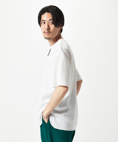 MILLER(ミラー)の「【MILLER / ミラー】別注 ワッフル リラックス Tシャツ(Tシャツ/カットソー・メンズ・ホワイト/ブラック/アイボリー/ブルー系その他・SMALL/MEDIUM/LARGE)」の22枚目の写真