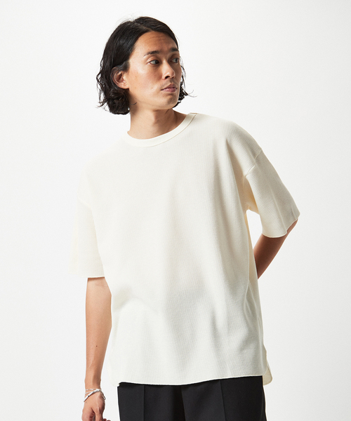 MILLER(ミラー)の「【MILLER / ミラー】別注 ワッフル リラックス Tシャツ(Tシャツ/カットソー・メンズ・ホワイト/ブラック/アイボリー/ブルー系その他・SMALL/MEDIUM/LARGE)」の19枚目の写真
