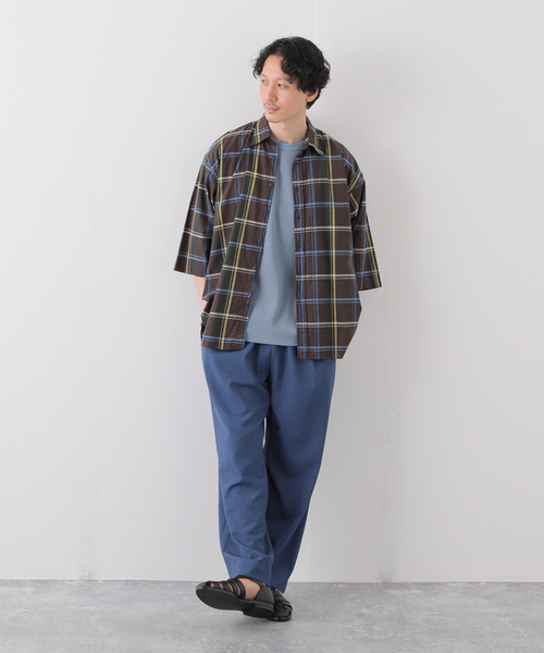 MILLER(ミラー)の「【MILLER / ミラー】別注 ワッフル リラックス Tシャツ(Tシャツ/カットソー・メンズ・ホワイト/ブラック/アイボリー/ブルー系その他・SMALL/MEDIUM/LARGE)」の16枚目の写真
