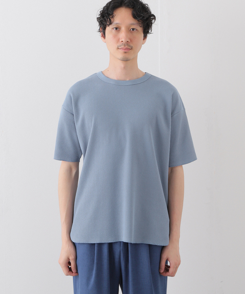 MILLER(ミラー)の「【MILLER / ミラー】別注 ワッフル リラックス Tシャツ(Tシャツ/カットソー・メンズ・ホワイト/ブラック/アイボリー/ブルー系その他・SMALL/MEDIUM/LARGE)」の14枚目の写真