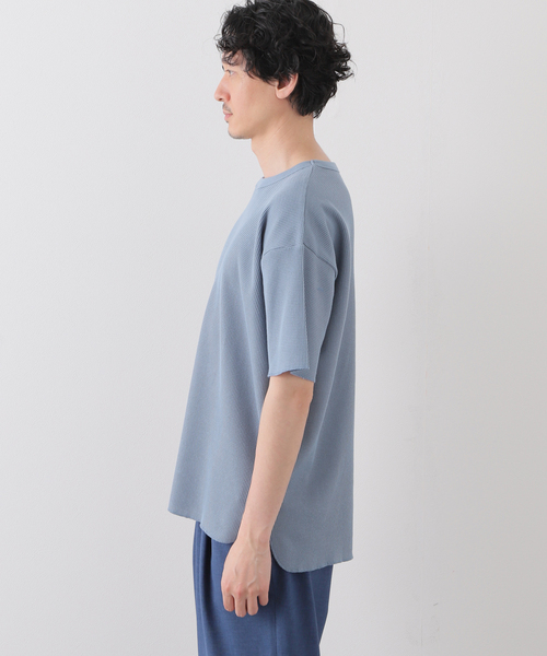 MILLER(ミラー)の「【MILLER / ミラー】別注 ワッフル リラックス Tシャツ(Tシャツ/カットソー・メンズ・ホワイト/ブラック/アイボリー/ブルー系その他・SMALL/MEDIUM/LARGE)」の13枚目の写真