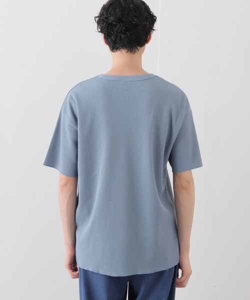MILLER(ミラー)の「【MILLER / ミラー】別注 ワッフル リラックス Tシャツ(Tシャツ/カットソー・メンズ・ホワイト/ブラック/アイボリー/ブルー系その他・SMALL/MEDIUM/LARGE)」の12枚目の写真