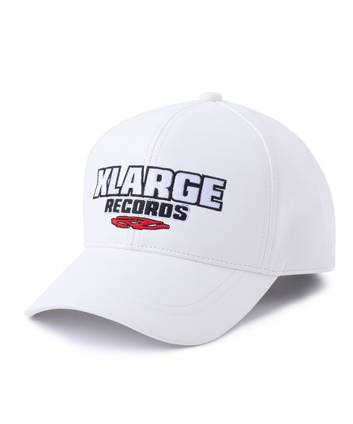 XLARGE(エクストララージ)の「XLARGE RECORDS CAP(キャップ・メンズ・ベージュ/ブラック/ホワイト・ONE SIZE)」の1枚目の写真