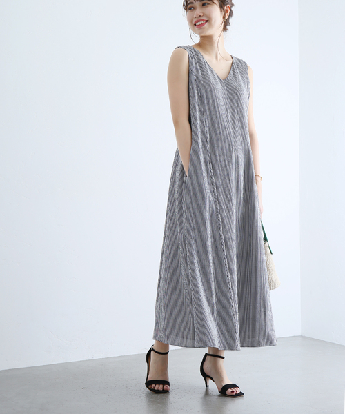 La TOTALITE（ラトータリテ）の「フレアマキシワンピース（ワンピース・レディース・チャコールグレー/ブラック/ピンク/グリーン・38/36）」の22枚目の写真