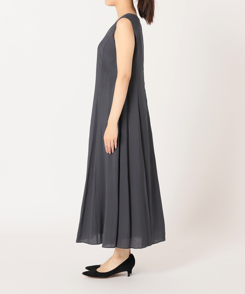 La TOTALITE（ラトータリテ）の「フレアマキシワンピース（ワンピース・レディース・チャコールグレー/ブラック/ピンク/グリーン・38/36）」の6枚目の写真