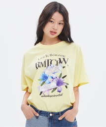 ROMANTIC CROWN | 【ROMANTIC CROWN】PASTEL LILY TEE / ロマンティッククラウン パステル リリー フラワー グラフィック Tシャツ(Tシャツ/カットソー)