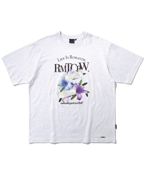 ROMANTIC CROWN(ロマンティッククラウン)の「【ROMANTIC CROWN】PASTEL LILY TEE / ロマンティッククラウン パステル リリー フラワー グラフィック Tシャツ(Tシャツ/カットソー・メンズ・ネイビー/ライトグレー/ライトイエロー・SMALL/X-LARGE/LARGE/MEDIUM)」の22枚目の写真