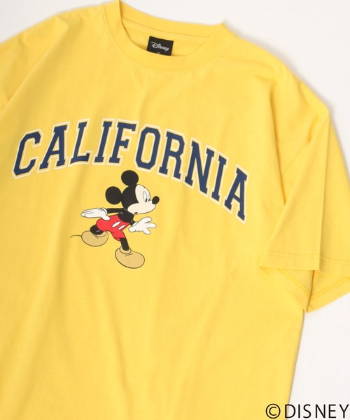 セール Disney ディズニー ミッキーマウス ビッグシルエット カレッジロゴ Tシャツ Tシャツ カットソー Disney ディズニー のファッション通販 Zozotown