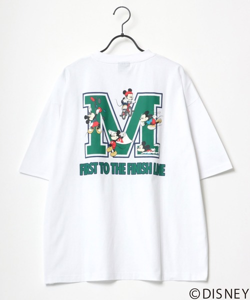Disney(ディズニー)の「Disney/ディズニー ミッキーマウス ビッグシルエット カレッジロゴ Tシャツ(Tシャツ/カットソー・メンズ・ホワイト系その他/ホワイト系その他3/イエロー/ホワイト系その他2/パープル/ブラック系その他/スミクロ/ホワイト・L/M)」の9枚目の写真