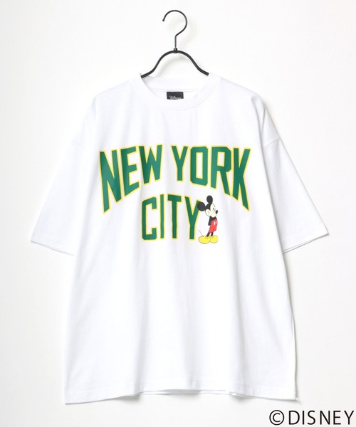 Disney(ディズニー)の「Disney/ディズニー ミッキーマウス ビッグシルエット カレッジロゴ Tシャツ(Tシャツ/カットソー・メンズ・ホワイト系その他/ホワイト系その他3/イエロー/ホワイト系その他2/パープル/ブラック系その他/スミクロ/ホワイト・L/M)」の10枚目の写真