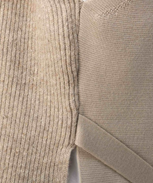 Whim Gazette（ウィムガゼット）の「【GEMINI】ニットベスト（ベスト・レディース・ライトグレー/ベージュ・FREE）」の14枚目の写真