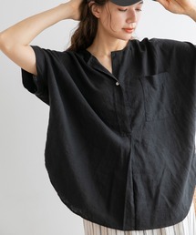 niko and... | リネン混スキッパーシャツブラウス(シャツ/ブラウス)