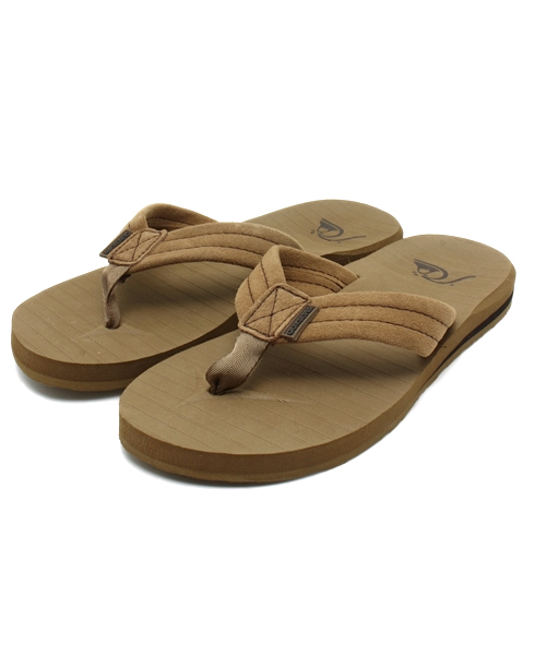 Quiksilver(クイックシルバー)の「CARVER SUEDE/クイックシルバービーサン(ビーチサンダル)(サンダル・メンズ・グレー/ブラウン/ブラック・25cm/27cm/26cm/28cm)」の3枚目の写真