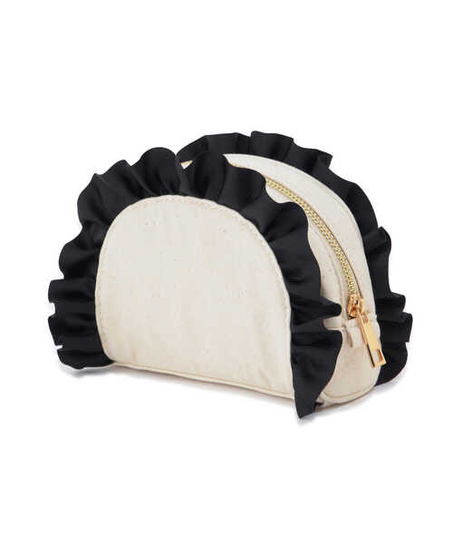 JILL by JILL STUART（ジルバイジルスチュアート）の「◇フリルラウンドポーチ（ポーチ・レディース・ブラック/ピンク・FREE）」の9枚目の写真