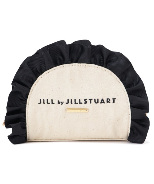 JILL by JILL STUART（ジルバイジルスチュアート）の「◇フリルラウンドポーチ（ポーチ・レディース・ブラック/ピンク・FREE）」の2枚目の写真