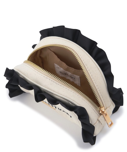 JILL by JILL STUART（ジルバイジルスチュアート）の「◇フリルラウンドポーチ（ポーチ・レディース・ブラック/ピンク・FREE）」の7枚目の写真