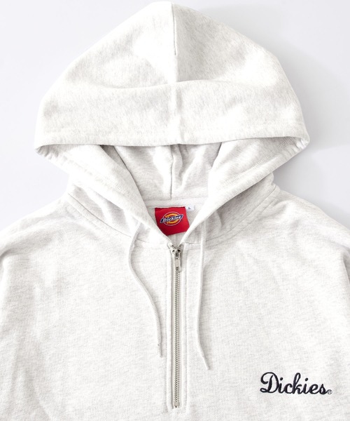 Dickies(ディッキーズ)の「Dickies/ディッキーズ ロゴ刺繍 裏毛オーバーサイズハーフジップパーカー(パーカー・メンズ・グレー系/ブラウン/イエロー系/ブラック/グリーン/ベージュ系/ブルー・M/L/XL)」の19枚目の写真