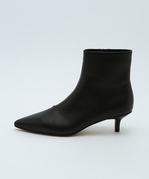 ジャンヴィトロッシ 36.5 ショートブーツ ポインテッドトゥ レザー ブラック ジャンヴィトロッシ 36.5 ショートブーツ ポインテッドトゥ