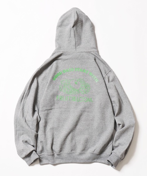 FRUIT OF THE LOOM（フルーツオブザルーム）の「FRUIT OF THE LOOM/フルーツオブザルーム FTL×ROOP TOKYO 別注 グラフィックパーカー フーディ（パーカー・レディース・ブラック×ホワイト/グレー/ホワイト×ブラック・L/XL/S/M）」の3枚目の写真