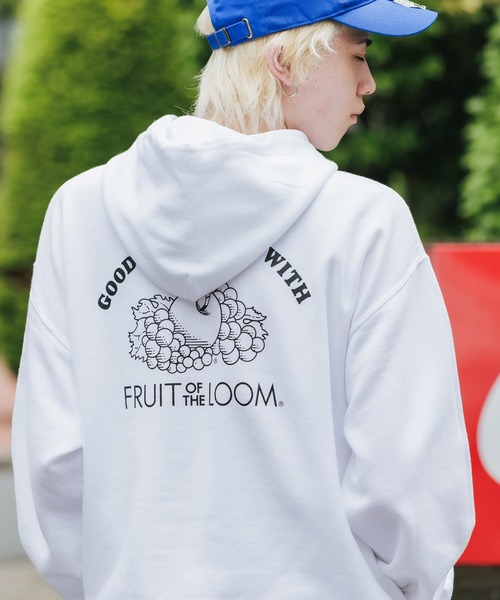 FRUIT OF THE LOOM（フルーツオブザルーム）の「FRUIT OF THE LOOM/フルーツオブザルーム FTL×ROOP TOKYO 別注 グラフィックパーカー フーディ（パーカー・レディース・ブラック×ホワイト/グレー/ホワイト×ブラック・L/XL/S/M）」の15枚目の写真