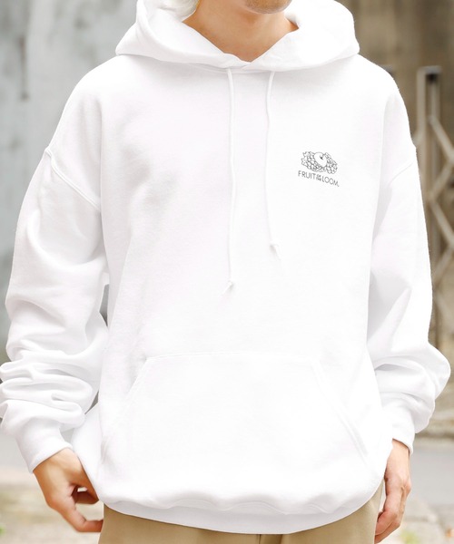 FRUIT OF THE LOOM（フルーツオブザルーム）の「FRUIT OF THE LOOM/フルーツオブザルーム FTL×ROOP TOKYO 別注 グラフィックパーカー フーディ（パーカー・レディース・ブラック×ホワイト/グレー/ホワイト×ブラック・L/XL/S/M）」の21枚目の写真