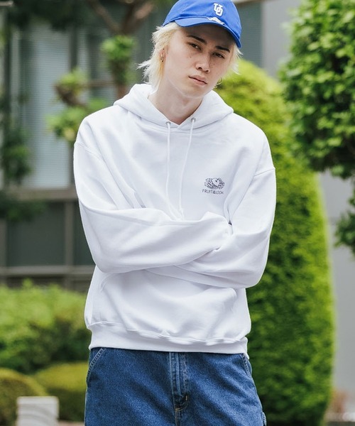 FRUIT OF THE LOOM（フルーツオブザルーム）の「FRUIT OF THE LOOM/フルーツオブザルーム FTL×ROOP TOKYO 別注 グラフィックパーカー フーディ（パーカー・レディース・ブラック×ホワイト/グレー/ホワイト×ブラック・L/XL/S/M）」の17枚目の写真