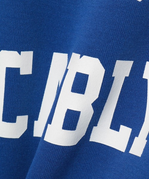 Honeys（ハニーズ）の「ゆるロゴパーカー（パーカー・レディース・杢グレー/スミクロ/イエロー×グリーン/アイボリー/ブルー・S/L/M）」の9枚目の写真