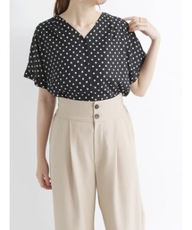 Te chichi | ドットVネックブラウス(シャツ/ブラウス)