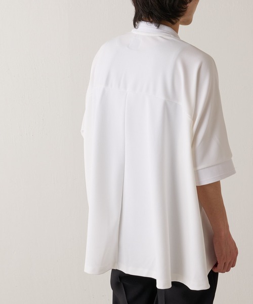 Lui's（ルイス）の「Big POLO(ビッグポロシャツ)（Tシャツ/カットソー・メンズ・ホワイト/ブラック・FREE）」の3枚目の写真