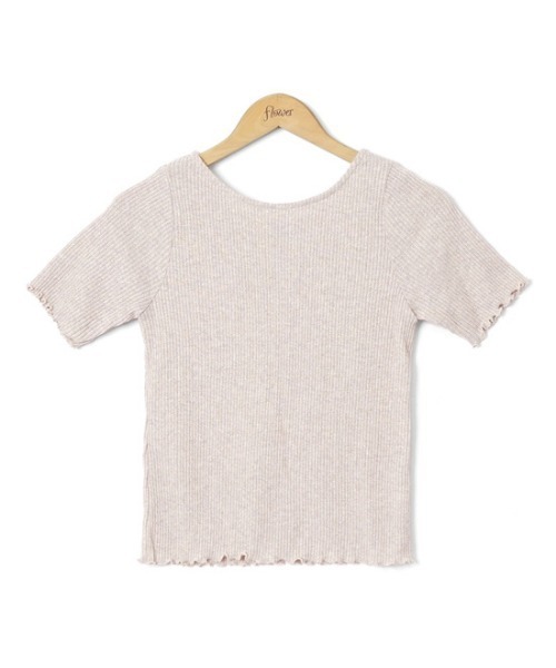 flower（フラワー）の「グリッターリボントップ（Tシャツ/カットソー・レディース・グレー/アイボリー・FREE）」の20枚目の写真