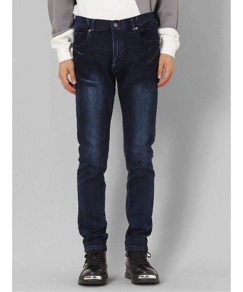 semantic design(セマンティックデザイン)の「セマンティックデザイン ハイパーストレッチ スキニーデニム(デニムパンツ・メンズ・ブラック/ネイビー・MEDIUM/LARGE/X-LARGE/S)」の8枚目の写真