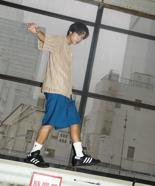 Oriens JOURNAL STANDARD(オリエンス ジャーナルスタンダード)の「8/13《予約》【STUDENT APATHY×ORIENS 】ショートスラックス(スラックス・メンズ・ホワイト/ブラック/ブルー・SMALL/MEDIUM/LARGE)」の4枚目の写真