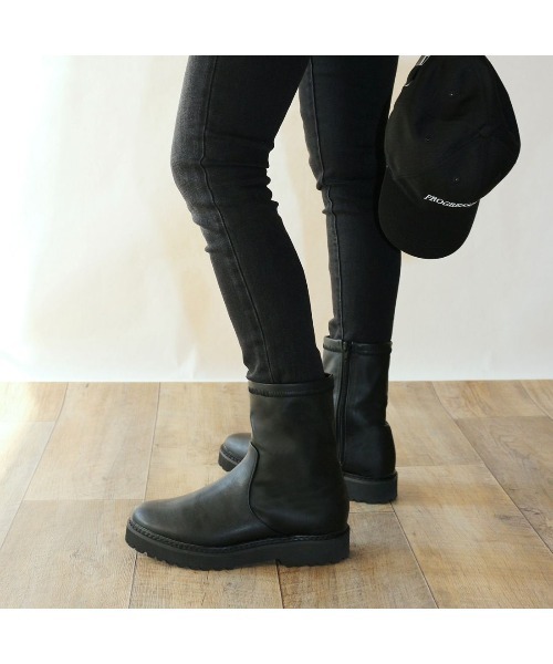 Fin（フィン）の「タンクソールストレッチブーツ【低反発スポンジ入り】（ブーツ・レディース・ブラック/ブラウン/ブラック系その他・LL/S/M/L）」の19枚目の写真