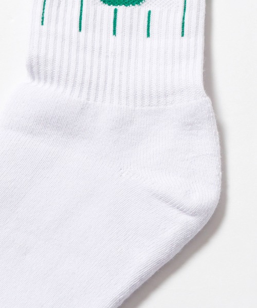 Guess（ゲス）の「GUESS/ゲス LUIS LOGO SOCKS ソックス（ソックス/靴下・メンズ・ホワイト×グリーン・ONE SIZE）」の5枚目の写真