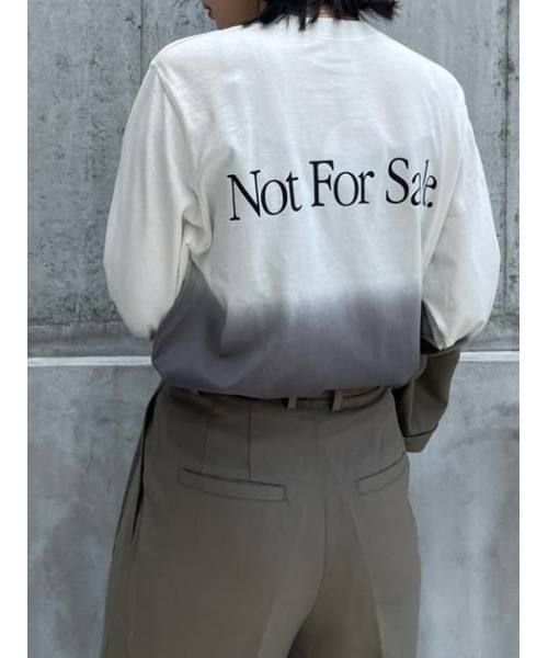 THROW by SLY（スローバイスライ）の「AOR x THROW LOGO L/S TOPS エーオーアール スロー ロゴ ロングスリーブ Tシャツ（Tシャツ/カットソー・レディース・ブラウン/グレー・FREE）」の9枚目の写真