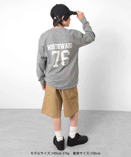GLAZOS(グラソス)の「ツイル・ペインタービッグハーフパンツ(その他パンツ・キッズ・カーキ/ブラック/ベージュ・170cm/160cm/140cm/150cm)」の15枚目の写真