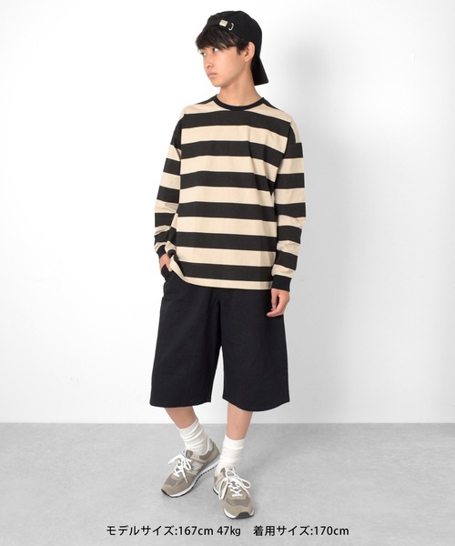 GLAZOS(グラソス)の「ツイル・ペインタービッグハーフパンツ(その他パンツ・キッズ・カーキ/ブラック/ベージュ・170cm/160cm/140cm/150cm)」の11枚目の写真