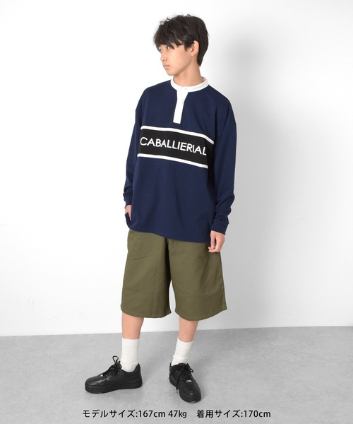 GLAZOS(グラソス)の「ツイル・ペインタービッグハーフパンツ(その他パンツ・キッズ・カーキ/ブラック/ベージュ・170cm/160cm/140cm/150cm)」の8枚目の写真