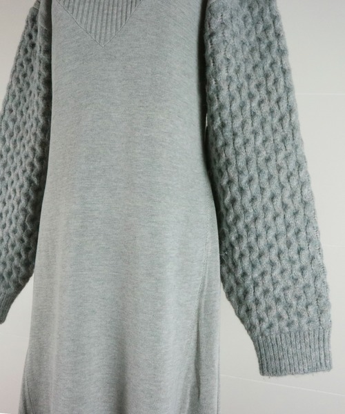 AULA AILA(アウラアイラ)の「フレアニットワンピース(ワンピース・レディース・ブラック/グレー/ブルー・0)」の17枚目の写真