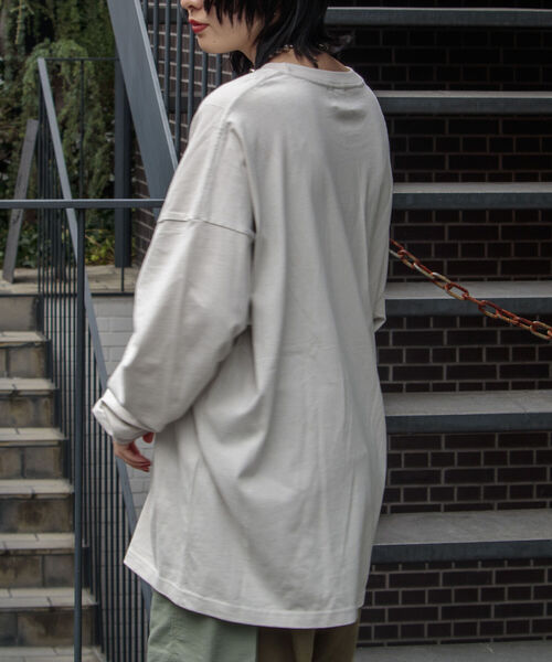 GLOSTER（グロスター）の「【GLOSTER/グロスター】TRIPPY グラフィックロンT フォトT（Tシャツ/カットソー・メンズ・ホワイト系その他/ホワイト系その他2/ライトグレー/サックスブルー・M/L）」の6枚目の写真