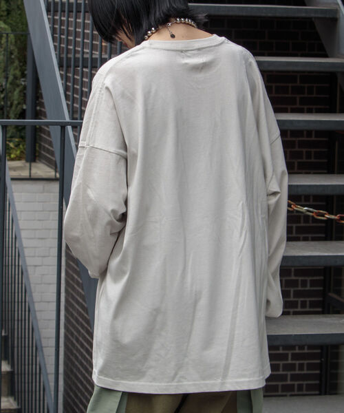 GLOSTER（グロスター）の「【GLOSTER/グロスター】TRIPPY グラフィックロンT フォトT（Tシャツ/カットソー・メンズ・ホワイト系その他/ホワイト系その他2/ライトグレー/サックスブルー・M/L）」の7枚目の写真
