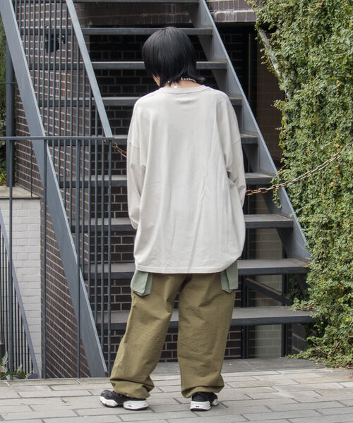 GLOSTER（グロスター）の「【GLOSTER/グロスター】TRIPPY グラフィックロンT フォトT（Tシャツ/カットソー・メンズ・ホワイト系その他/ホワイト系その他2/ライトグレー/サックスブルー・M/L）」の10枚目の写真