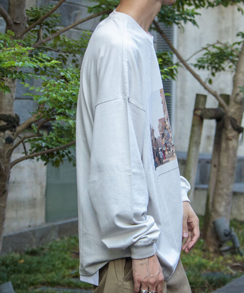 GLOSTER（グロスター）の「【GLOSTER/グロスター】TRIPPY グラフィックロンT フォトT（Tシャツ/カットソー・メンズ・ホワイト系その他/ホワイト系その他2/ライトグレー/サックスブルー・M/L）」の16枚目の写真
