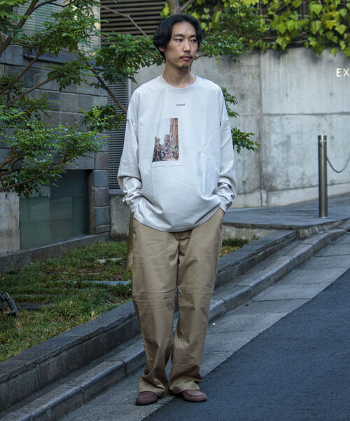 GLOSTER（グロスター）の「【GLOSTER/グロスター】TRIPPY グラフィックロンT フォトT（Tシャツ/カットソー・メンズ・ホワイト系その他/ホワイト系その他2/ライトグレー/サックスブルー・M/L）」の20枚目の写真