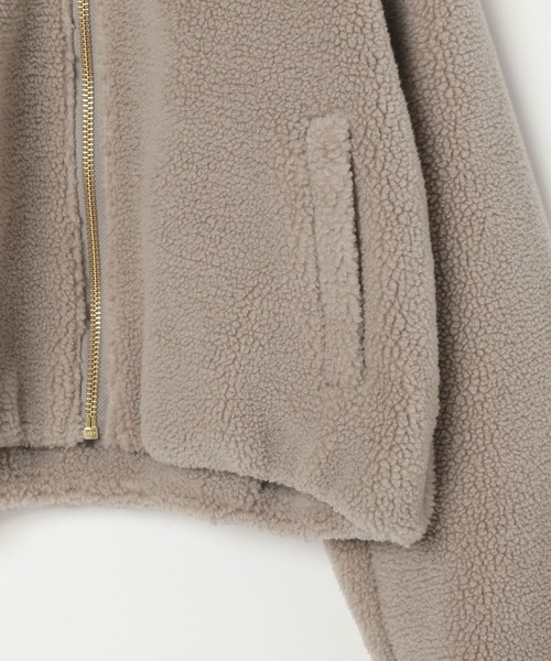 GLOBAL WORK（グローバルワーク）の「フワモコボアZIPブルゾン/295079（ブルゾン・キッズ・パープル/アイボリー/モカ/ライトパープル・110cm/100cm/120cm/130cm/140cm/150cm/160cm）」の10枚目の写真