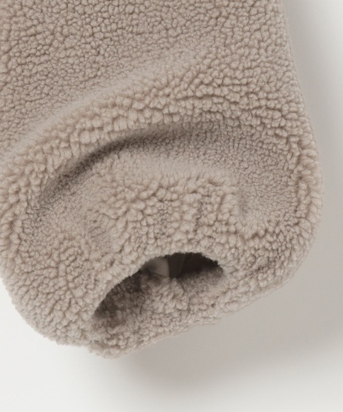 GLOBAL WORK（グローバルワーク）の「フワモコボアZIPブルゾン/295079（ブルゾン・キッズ・パープル/アイボリー/モカ/ライトパープル・110cm/100cm/120cm/130cm/140cm/150cm/160cm）」の6枚目の写真