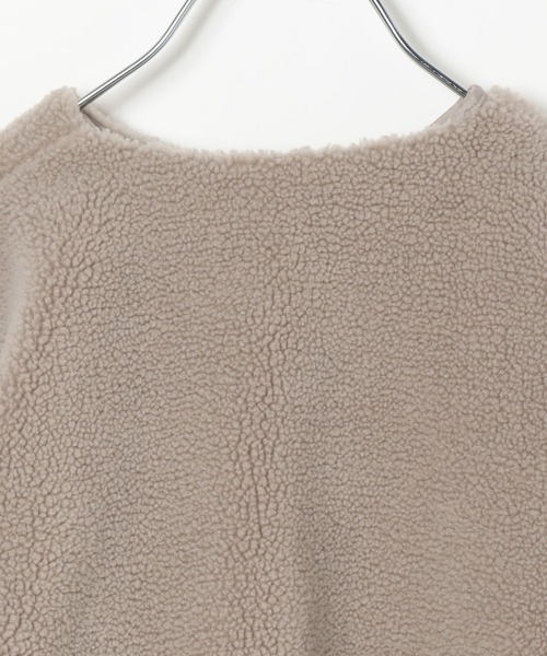 GLOBAL WORK（グローバルワーク）の「フワモコボアZIPブルゾン/295079（ブルゾン・キッズ・パープル/アイボリー/モカ/ライトパープル・110cm/100cm/120cm/130cm/140cm/150cm/160cm）」の18枚目の写真