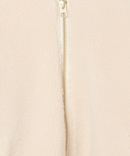 GLOBAL WORK（グローバルワーク）の「フワモコボアZIPブルゾン/295079（ブルゾン・キッズ・パープル/アイボリー/モカ/ライトパープル・110cm/100cm/120cm/130cm/140cm/150cm/160cm）」の8枚目の写真