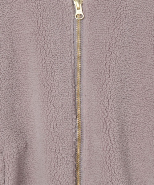 GLOBAL WORK（グローバルワーク）の「フワモコボアZIPブルゾン/295079（ブルゾン・キッズ・パープル/アイボリー/モカ/ライトパープル・110cm/100cm/120cm/130cm/140cm/150cm/160cm）」の13枚目の写真