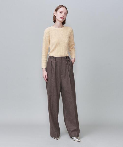 6（ロク）の「＜6(ROKU)＞COTTON NYLON KNIT PULLOVER/ニット（ニット